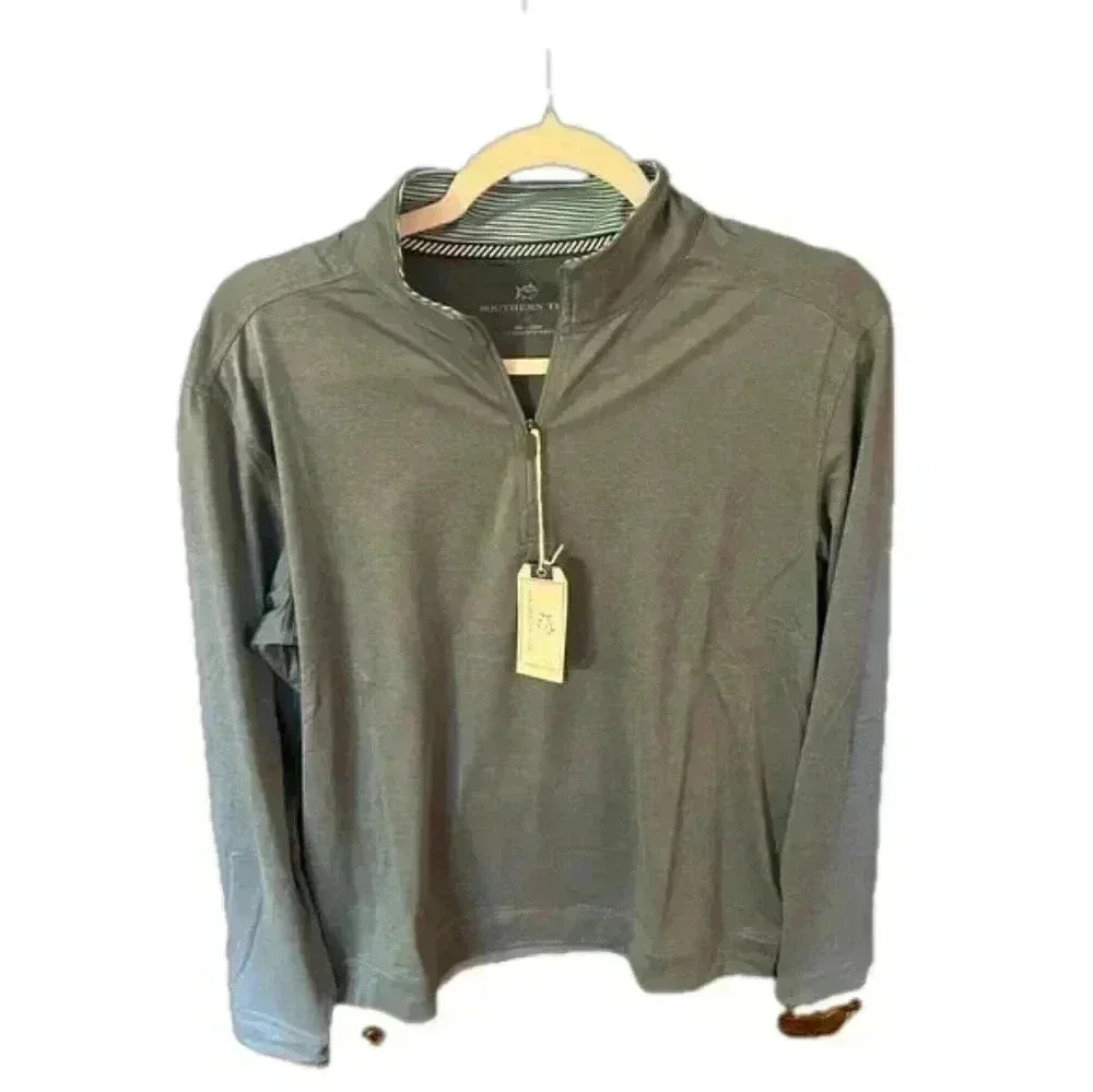 Men’s Size Small Southern Tide Heather Blue Performance Pullover